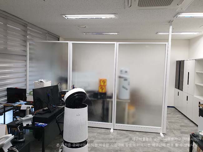 60T 알미늄강화유리파티션-(불투명/브론즈유리)(H1200/1500/1800/2000/2200)